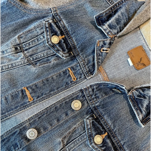 @AMERICAN EAGLE 🦅 Denim-hoodie jacket // size: S // Good condition - Picture 3 of 3